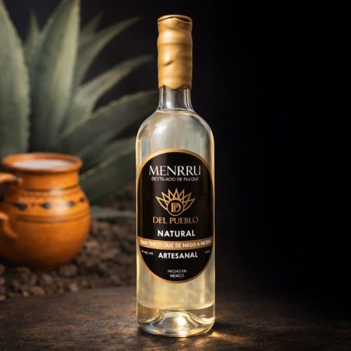 Botella Menrru Destilado de Pulque